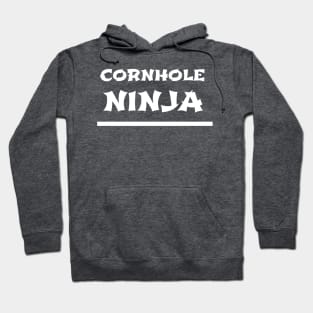 Cornhole Ninja Beanbag Toss Design Hoodie